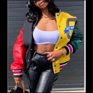 Varisity “SoWhat” jacket (no leather on arms)